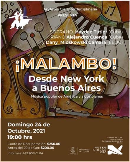 ¡Malambo! Desde New York a Buenos Aires, un concierto de música popular a dos pianos 