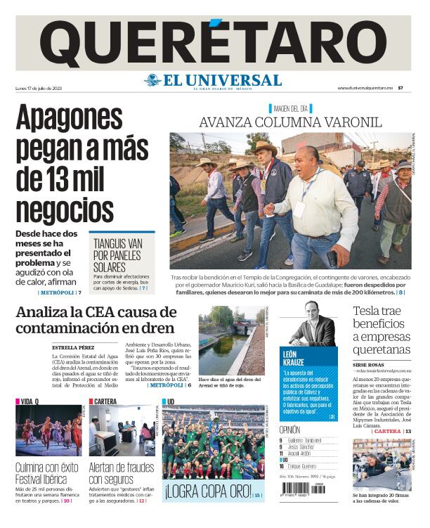 Portada 17 de julio de 2023