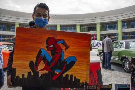La pintura de superhéroes, un modo de vida en Querétaro 