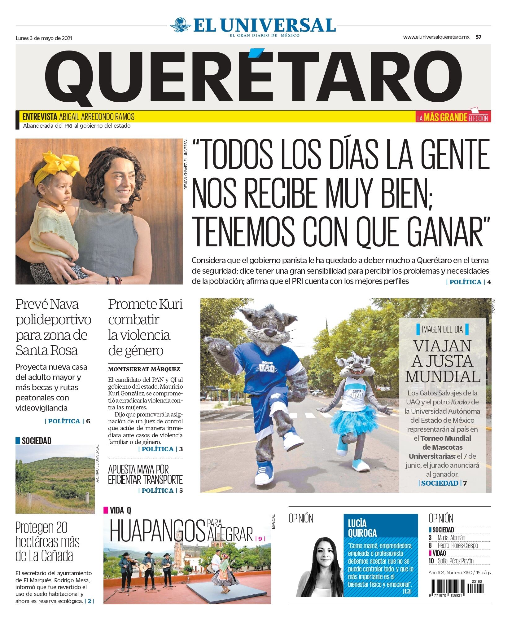 Portada 03 de mayo de 2021