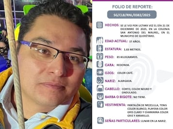 Buscan a Gerardo Bravo, desaparecido desde el 21 de diciembre en la capital de Querétaro
