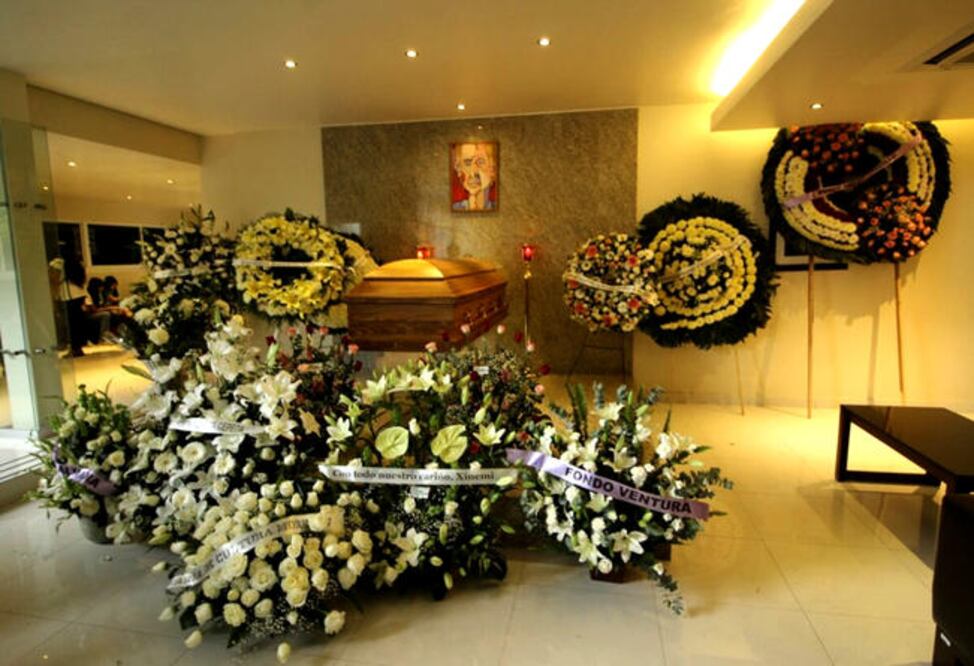 La capilla en la funeraria Gayosso de Sullivan estará abierta a toda la gente que quiera despedirse del caricaturista (SERGIO PAREDES/ OBTURADORMX)