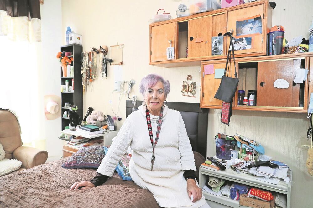 Xóchitl del Rosario, quien fue doble de María Félix, cumplirá tres años viviendo en la Casa del Actor. FOTO: LUCÍA GODÍNEZ / EL UNIVERSAL