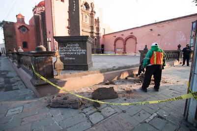 Pérdida histórica; dañan templo de Santo Domingo en San Juan del Río 
