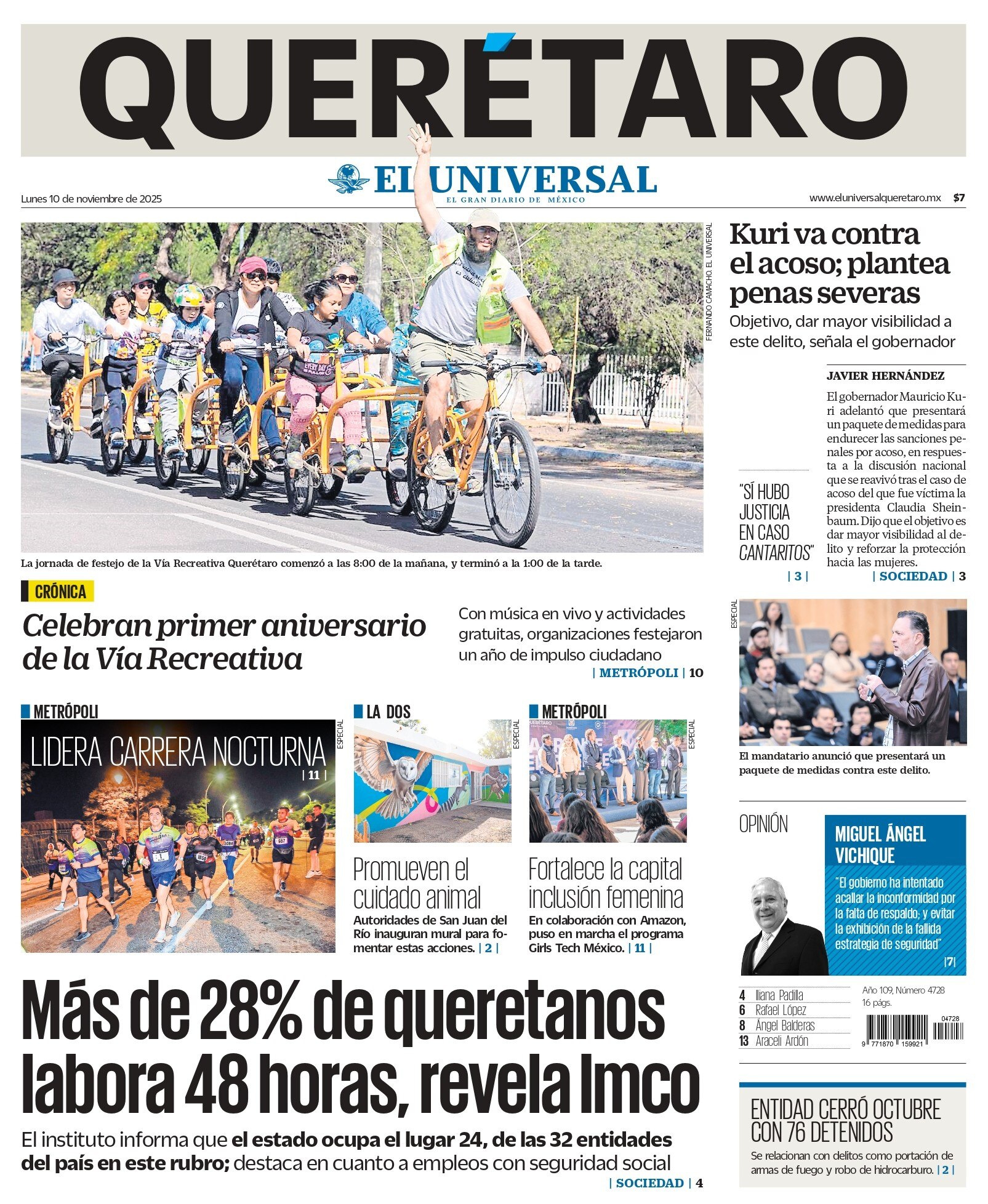 Portada 10 de noviembre de 2025