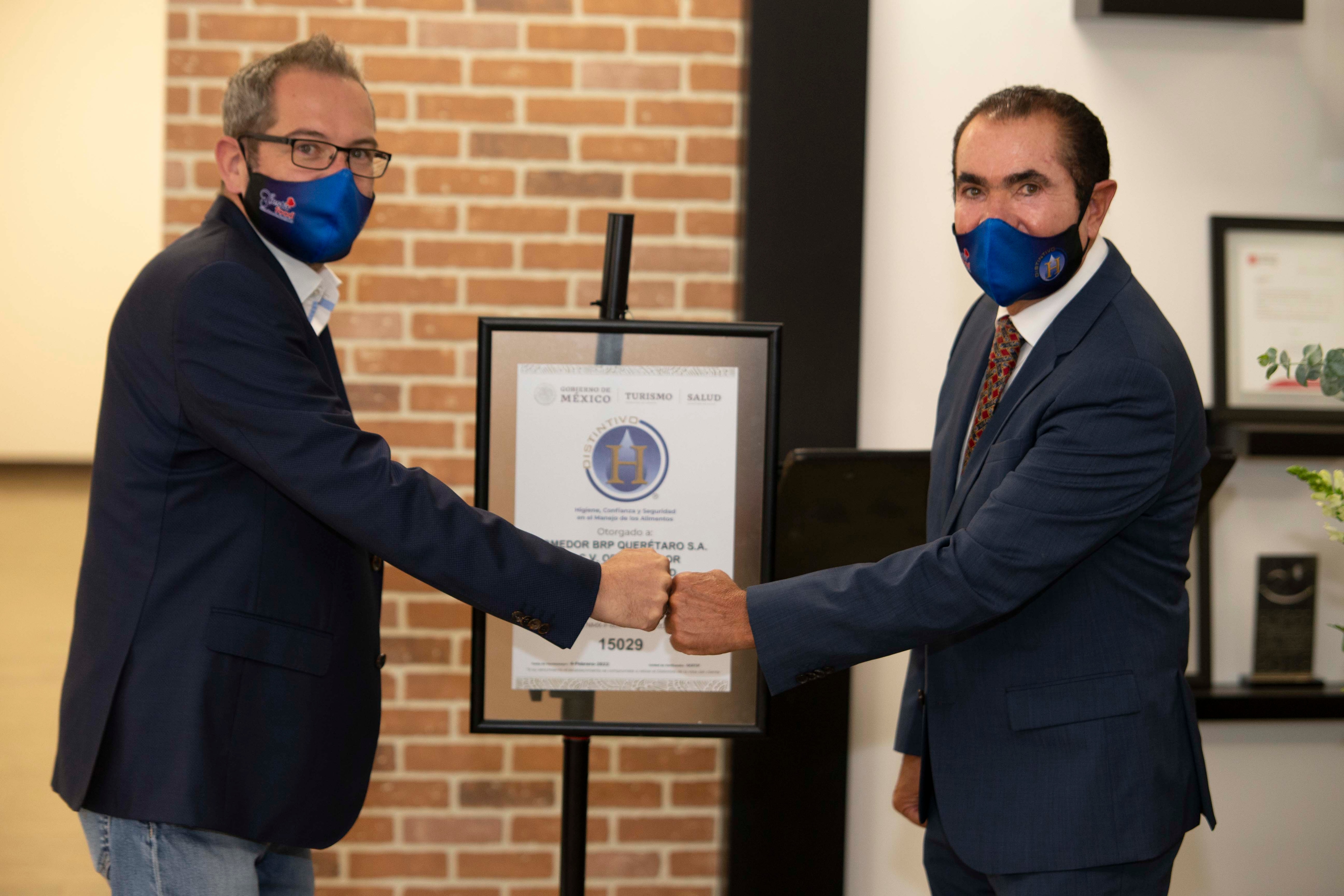 El Comedor de la empresa BRP Querétaro recibió el Distintivo H