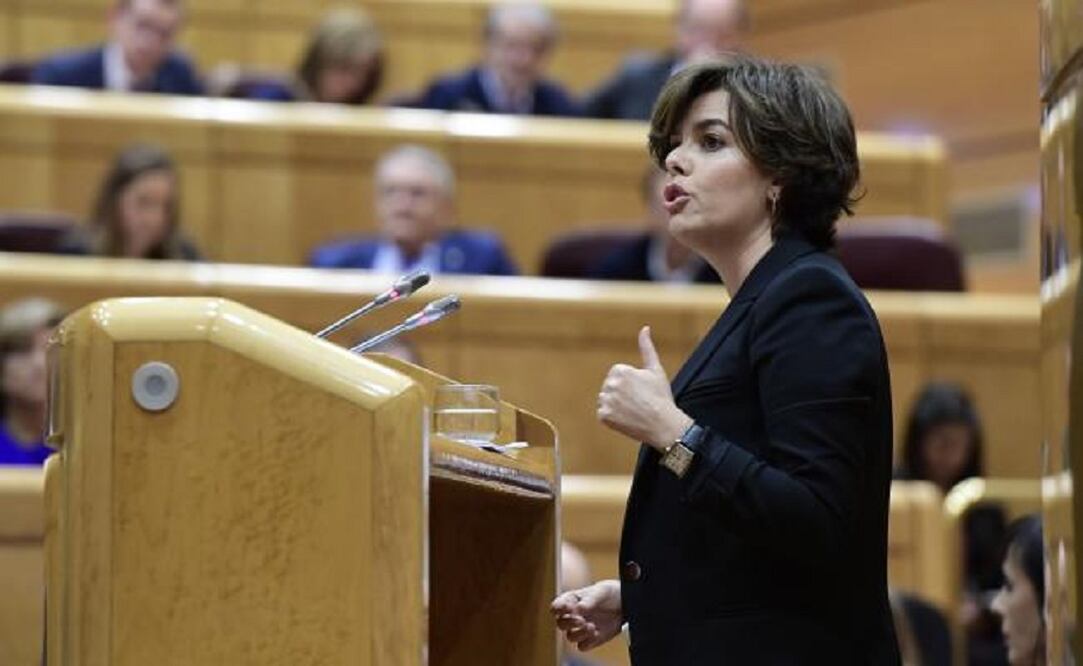 La vicepresidenta del Ejecutivo, Soraya Sáenz de Santamaría (Foto: AFP)