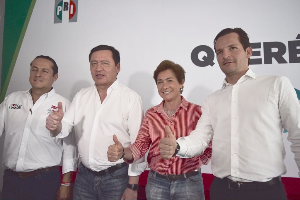 El coordinador de las campañas al Senado de la República del Partido Revolucionario Institucional (PRI), se reunió con el dirigente del PRI en el estado, Juan José Ruíz Rodríguez y los candidatos a la Cámara Alta, Ernesto Luque Hudson y Ana Bertha Silva S