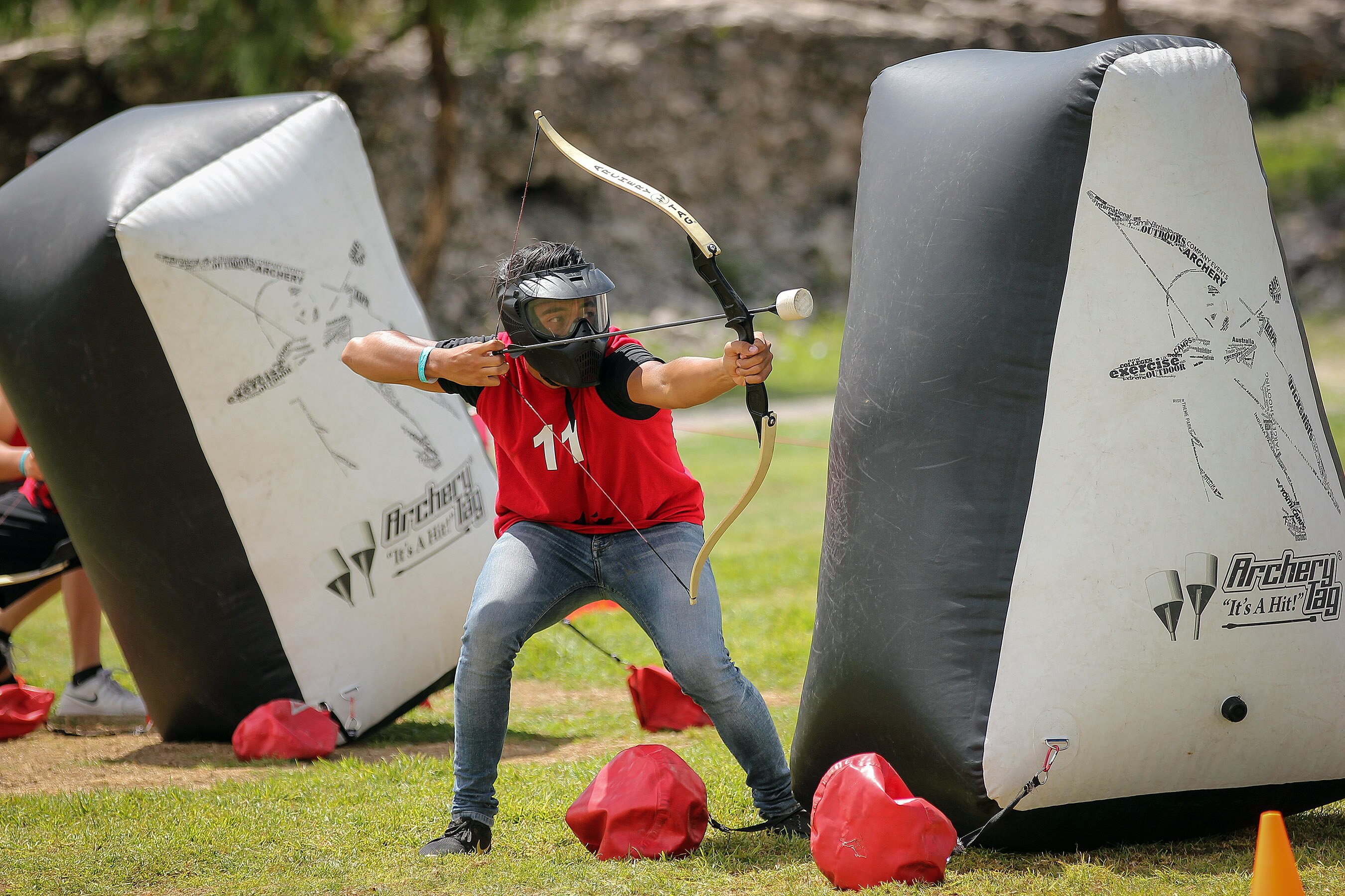 Arquería, juego de acción en equipo