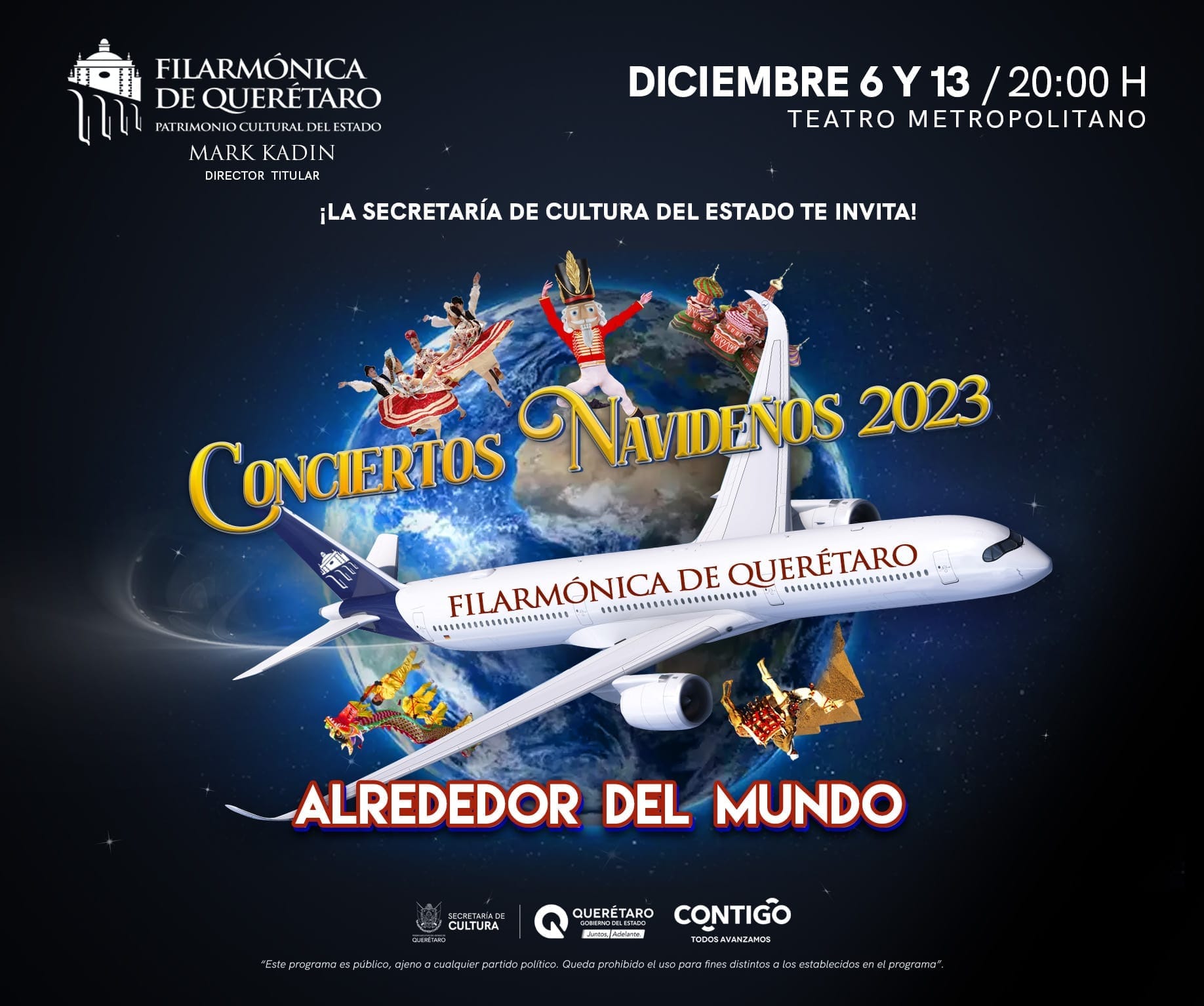 Ya están listos los conciertos navideños de la Filarmónica de Querétaro