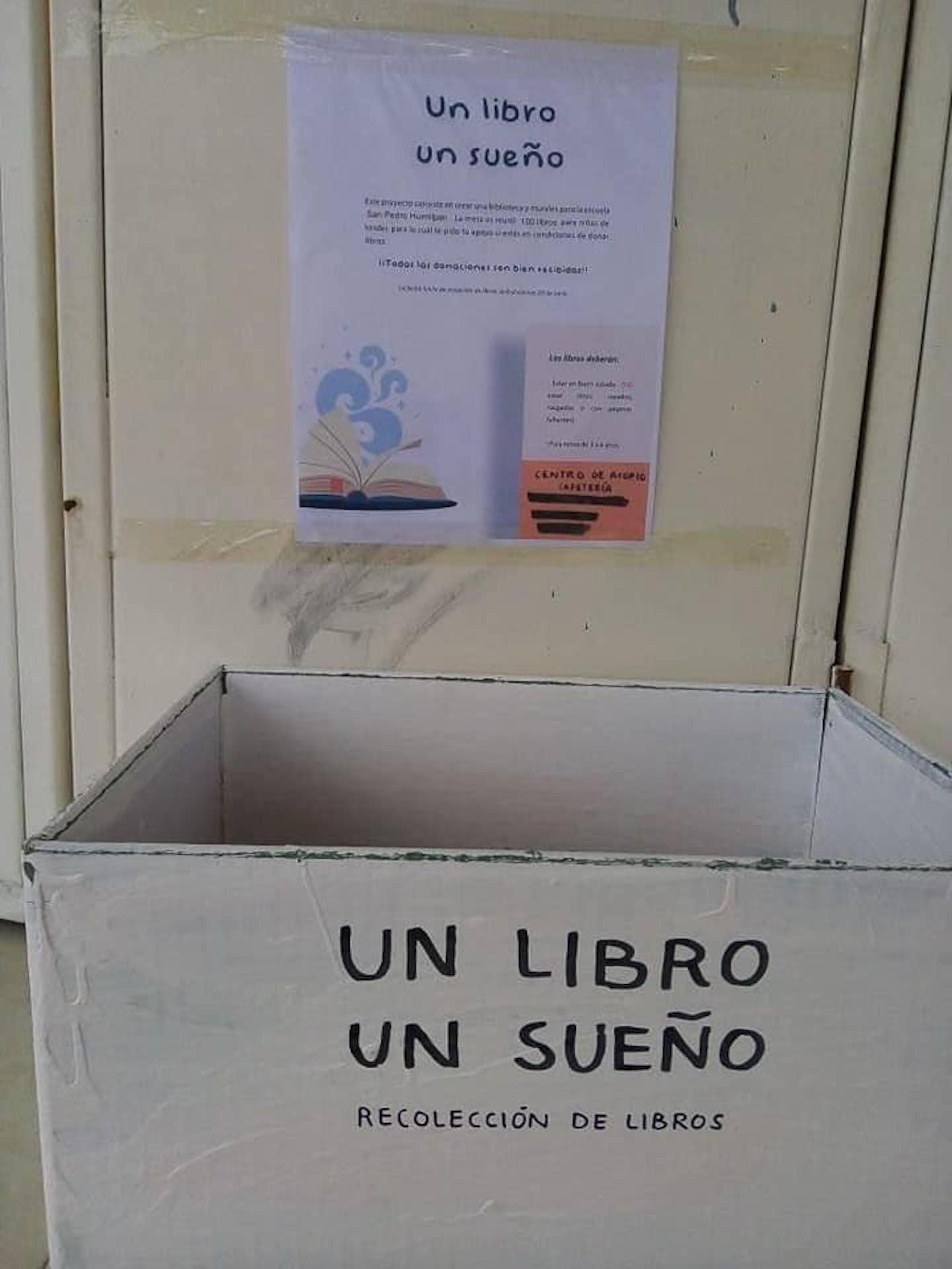 Su meta era reunir 500 libros para escuelas rurales, pero no habían recibido uno solo