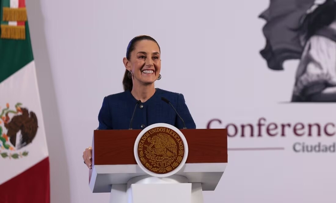 Conferencia mañanera de Claudia Sheinbaum del 7 de noviembre, desde Palacio Nacional. Foto: Presidencia