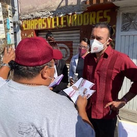 En Lomas de Casa Blanca, Arturo Maximiliano García comienza campaña a pie