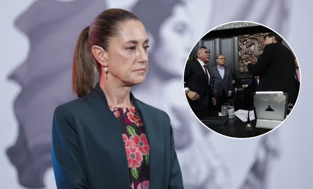 Sheinbaum reacciona a trifulca entre Noroña y "Alito" Moreno en el Senado; "muestra lo que es el PRIAN", señala