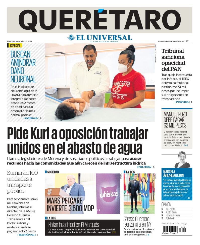 Portada 10 de julio de 2024