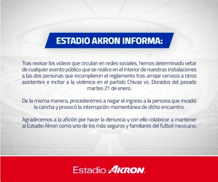 Vetan a #LadyCerveza del estadio de Chivas