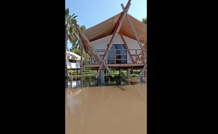 Isla de Tzibanzá se queda bajo el agua en la presa Zimapán