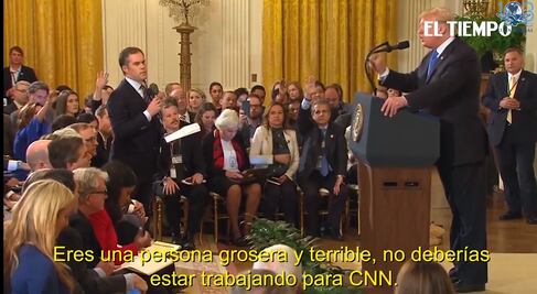 Trump explota contra periodista