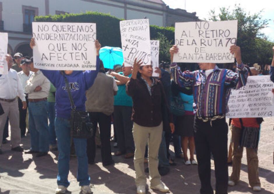 Se quejan por cambio de ruta