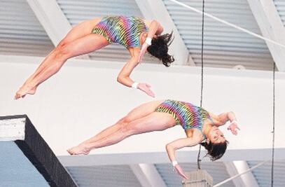 Agúndez y Rivas conquistan la plataforma sincronizada