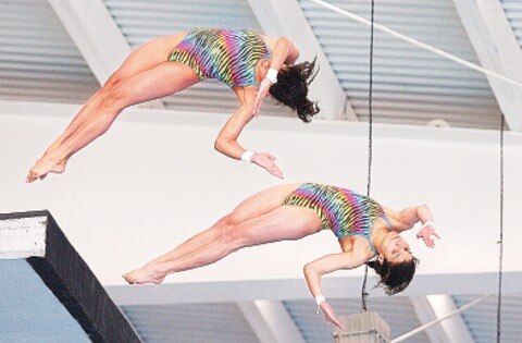 Agúndez y Rivas conquistan la plataforma sincronizada