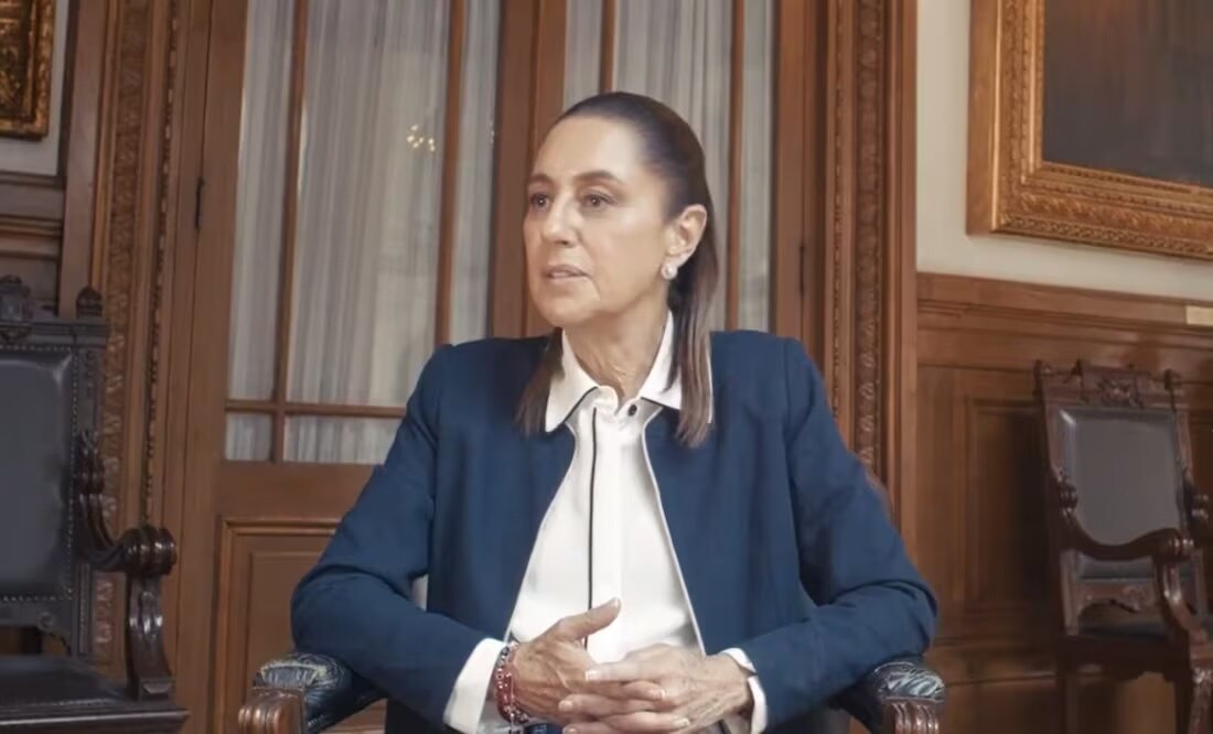 Sheinbaum estrena documental "Los primeros 365 días, la transformación avanza" a un año de gobierno (3/10/2025). Foto: Captura de pantalla