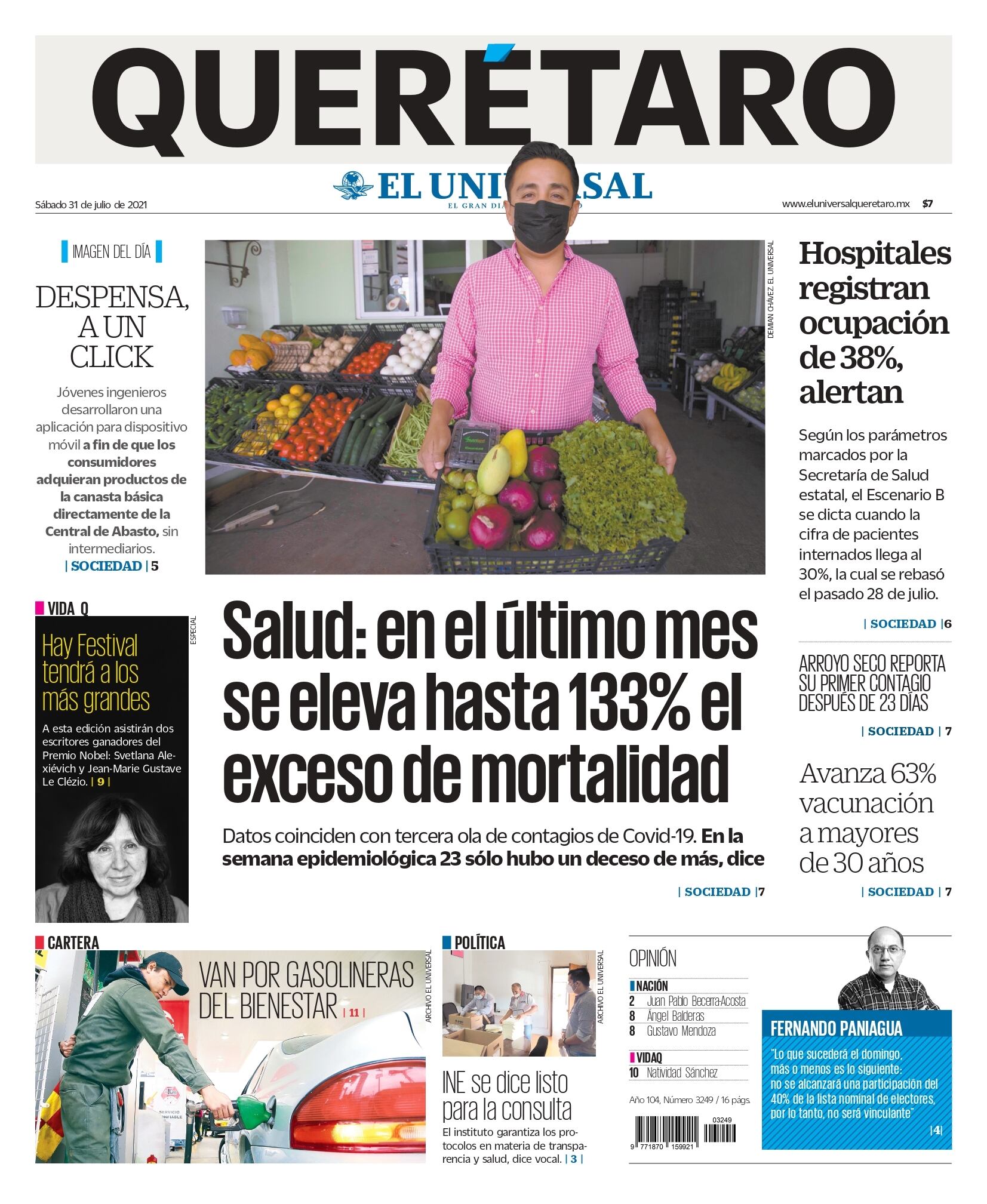 Portada 31 de julio de 2021
