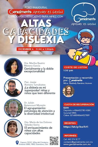 Hay 9 mil niños con altas capacidades intelectuales sin atención en Querétaro 