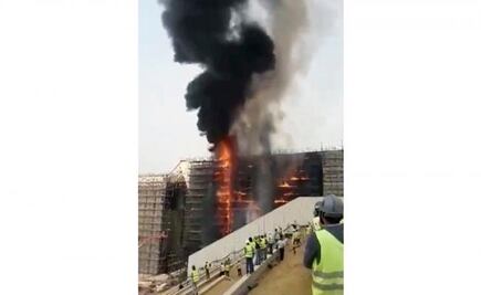 Estalla incendio en museo en construcción, Egipto
