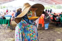 La Valla reúne talento y tradición en Festival de la Máscara de Palo