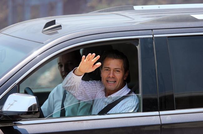 EPN visita entidad para grabar spot del Quinto Informe de Gobierno