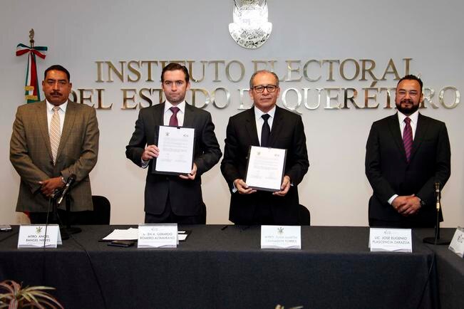 Con el convenio los agentes de seguridad se convierten en auxiliares que apoyarán a la autoridad electoral. (GUILLERMO GONZÁLEZ. EL UNIVERSAL)