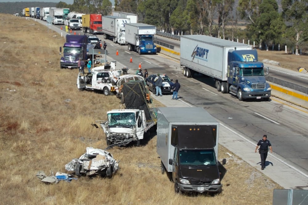 Un lesionado en choque múltiple