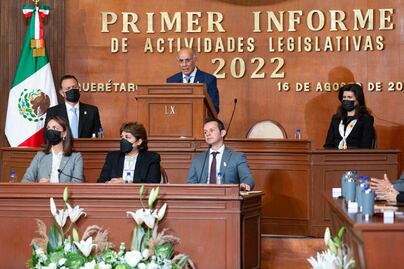 Legislatura de Querétaro trabaja por la evolución de la sociedad, dicen en informe