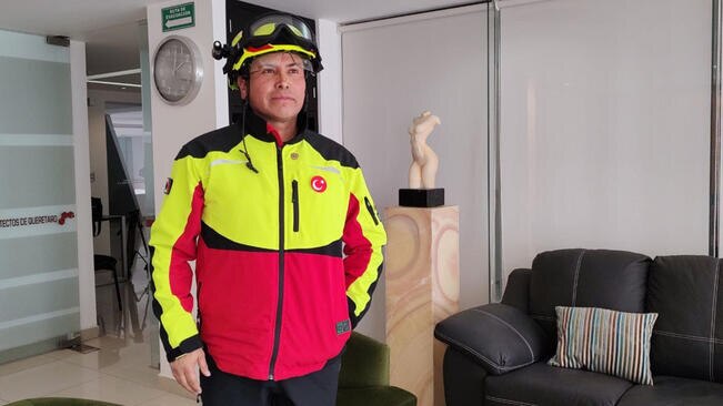 Daniel, el queretano que viajó 10 días a Turquía para el rescate de personas