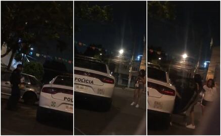 Captan a policía comprando cervezas y subiendo mujeres a patrulla