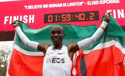 Eliud Kipchoge, primer atleta en terminar Maratón en dos horas