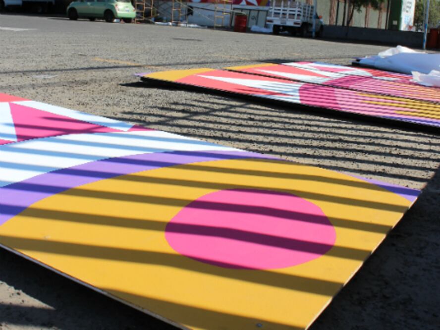 Exponen mural de corazón