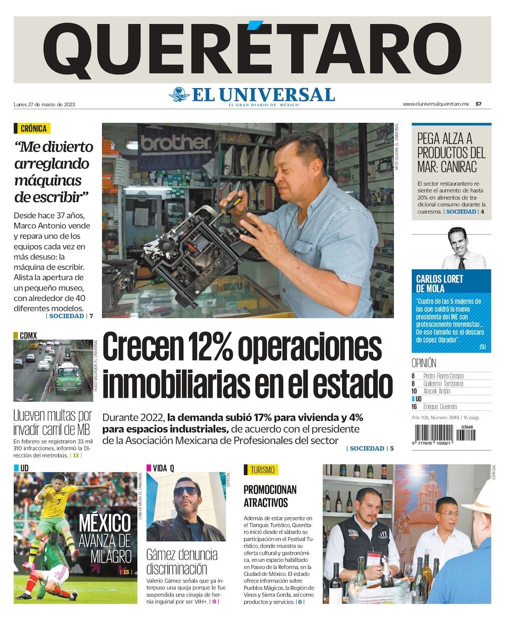 Portada 27 de marzo de 2023