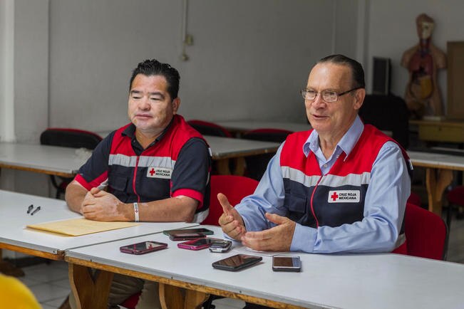 El presidente del Consejo Directivo de la Cruz Roja local, Eugenio Demeneghi, garantizó la entrega de productos a los damnificados. (OBTURE PRESS)