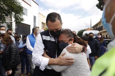 Mauricio Kuri ya recorre las zonas afectadas por lluvias en la capital de Querétaro