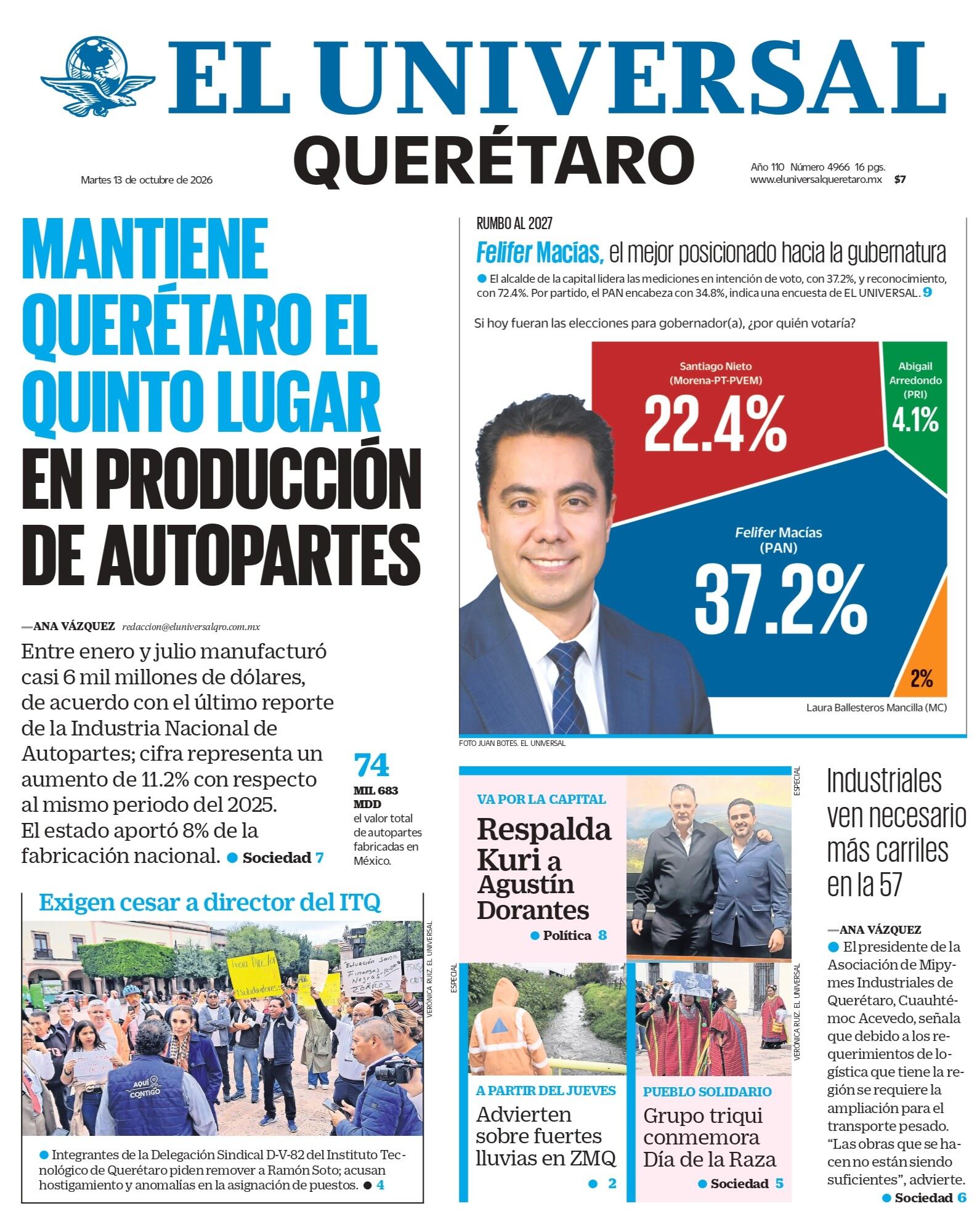 Foto. El Universal Querétaro