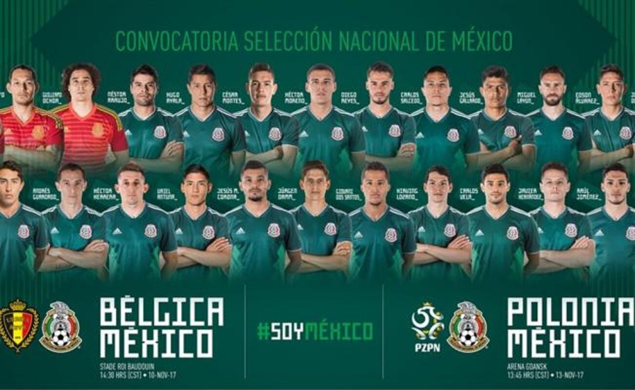 México da a conocer su lista de convocados