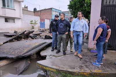 Supervisa Felifer Macías zonas con afectaciones a causa de la lluvia