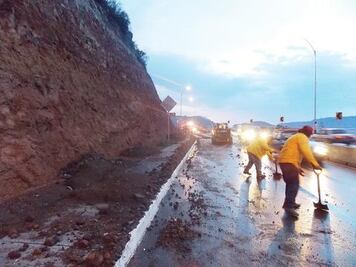 Afectaciones a carreteras por lluvia