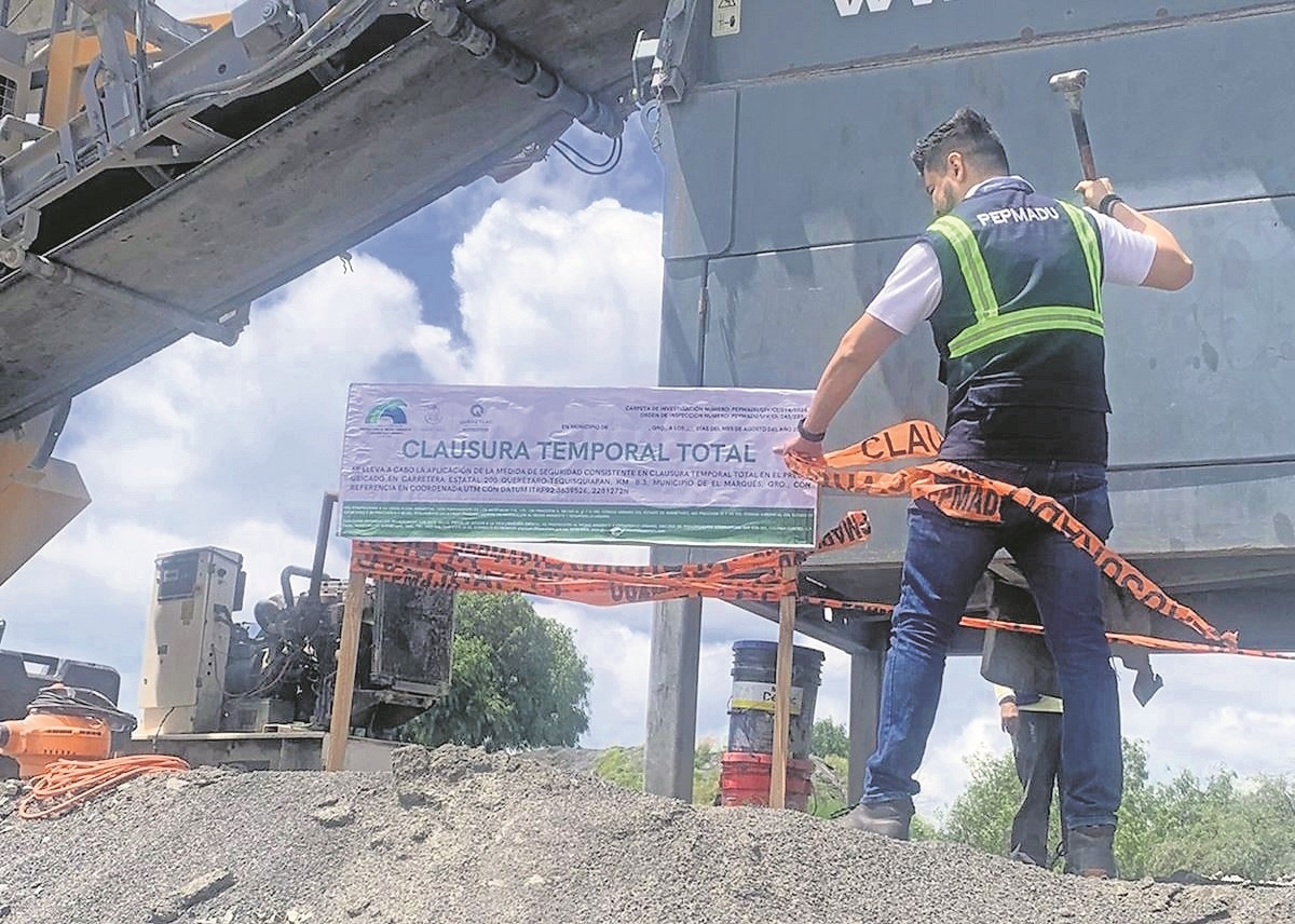 Por contaminar, clausuran empresa en El Marqués