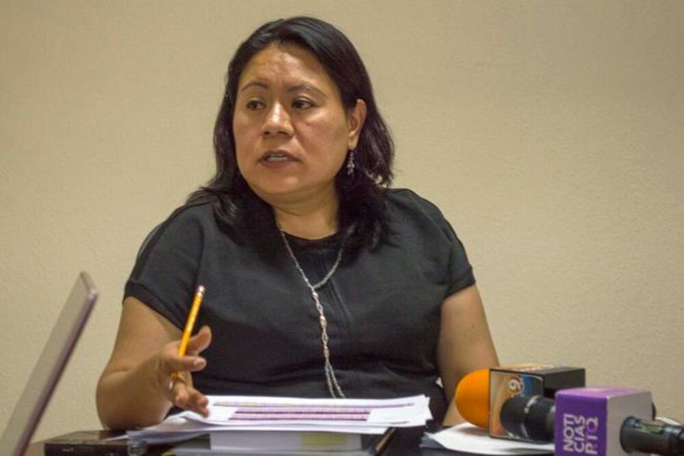 María del Refugio solicitó a los ciudadanos a realizar quejas o denuncias en el Consejo Local del INE. / FOTO: AMILCAR SALAZAR