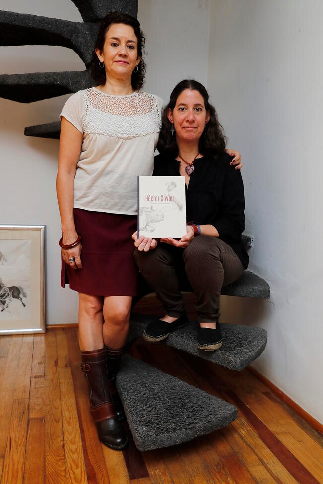 Angélica Abelleyra y Dabi Xavier rescataron material que da cuenta de la relevancia de la obra de Héctor Xavier (IRVIN OLIVARES. EL UNIVERSAL)