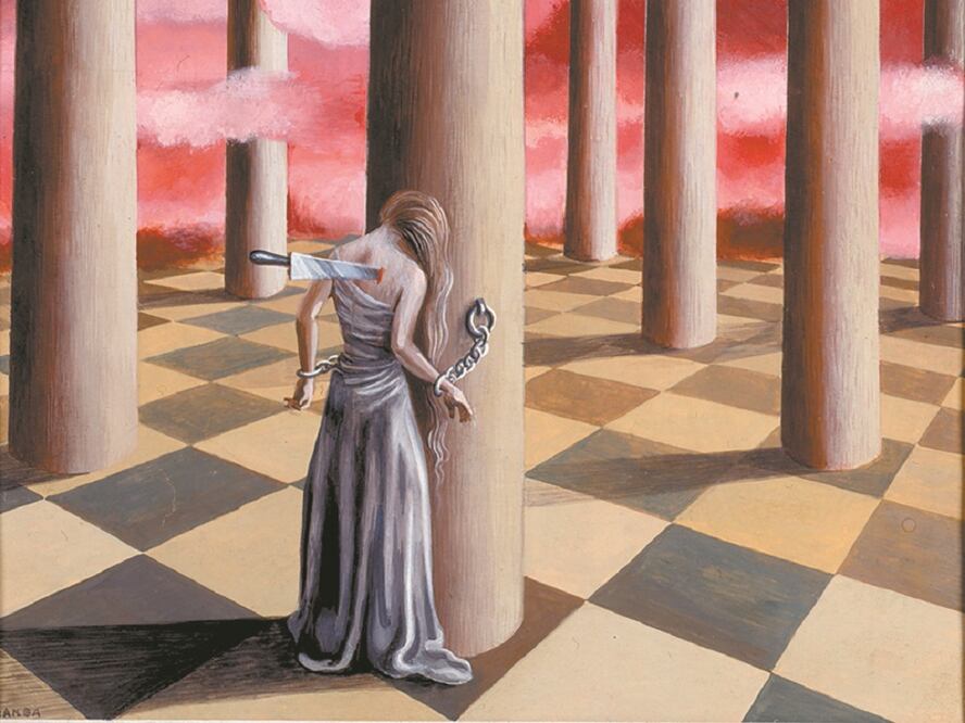 Foto: Especial. Dolor reumático I, pintura creada por Remedios Varo en 1948