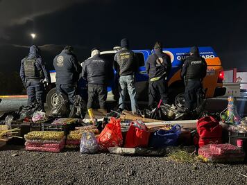 Decomisan dos toneladas de pirotecnia